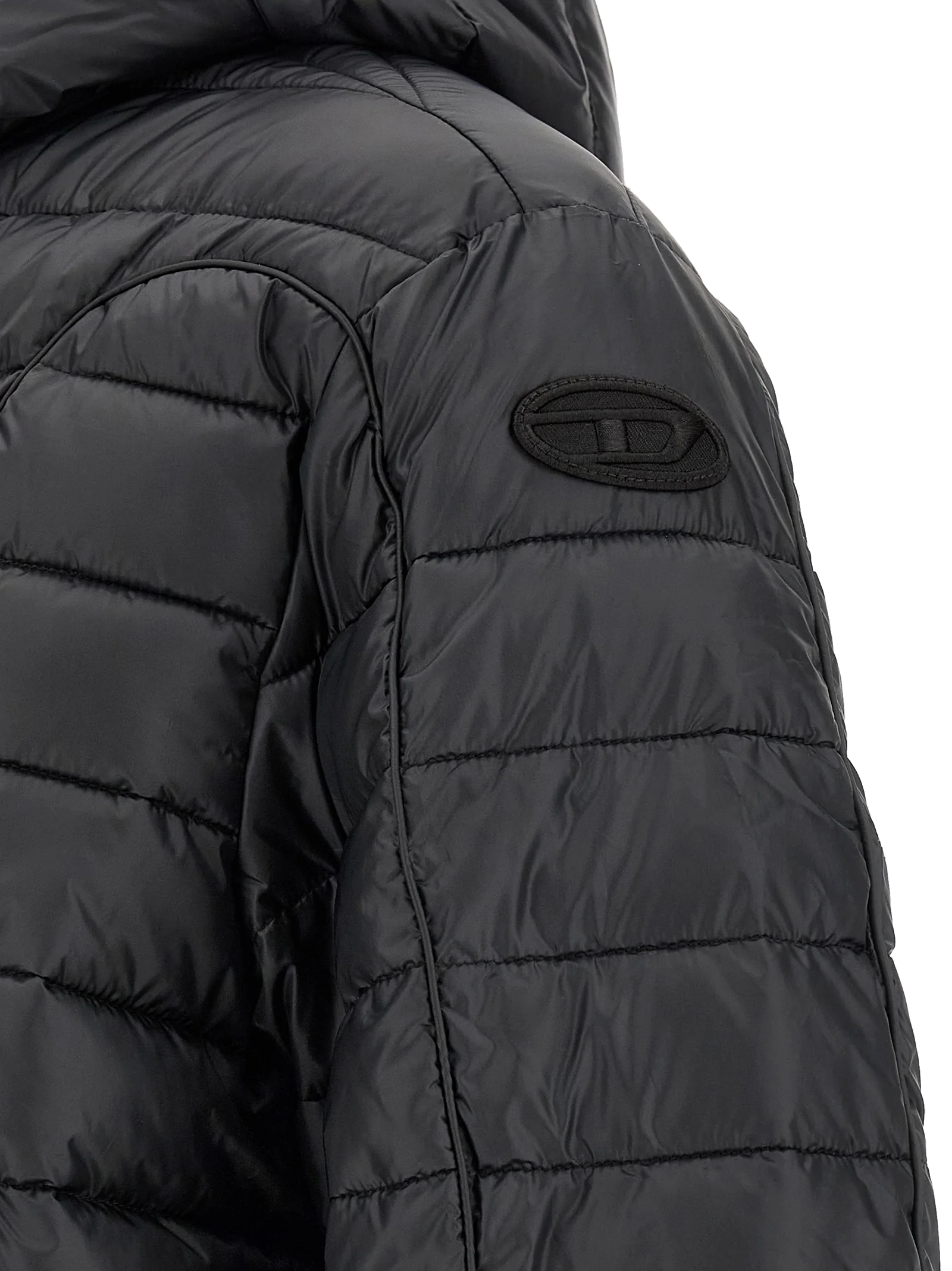 Diesel Down Jacket — Black, view 5