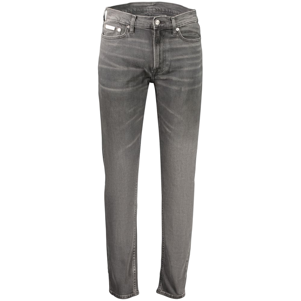 Calvin Klein Tapered Cotton Jeans — Black by Calvin Klein