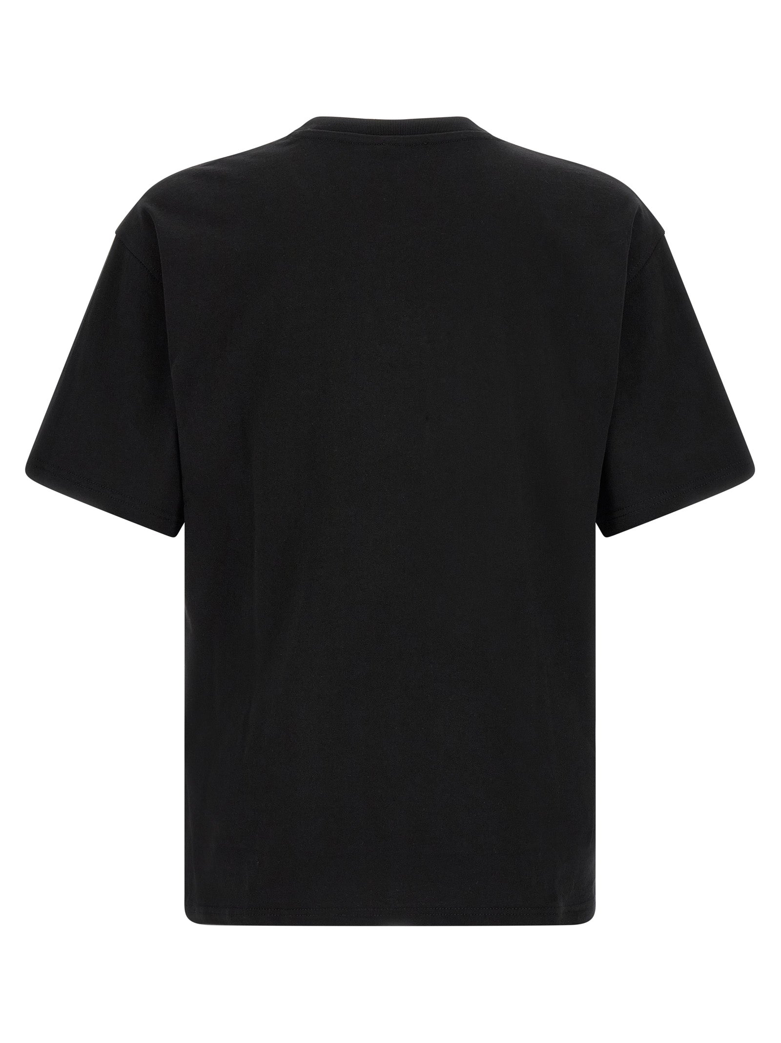 Diesel Logo-Patch Cotton T-Shirt — Black, view 2