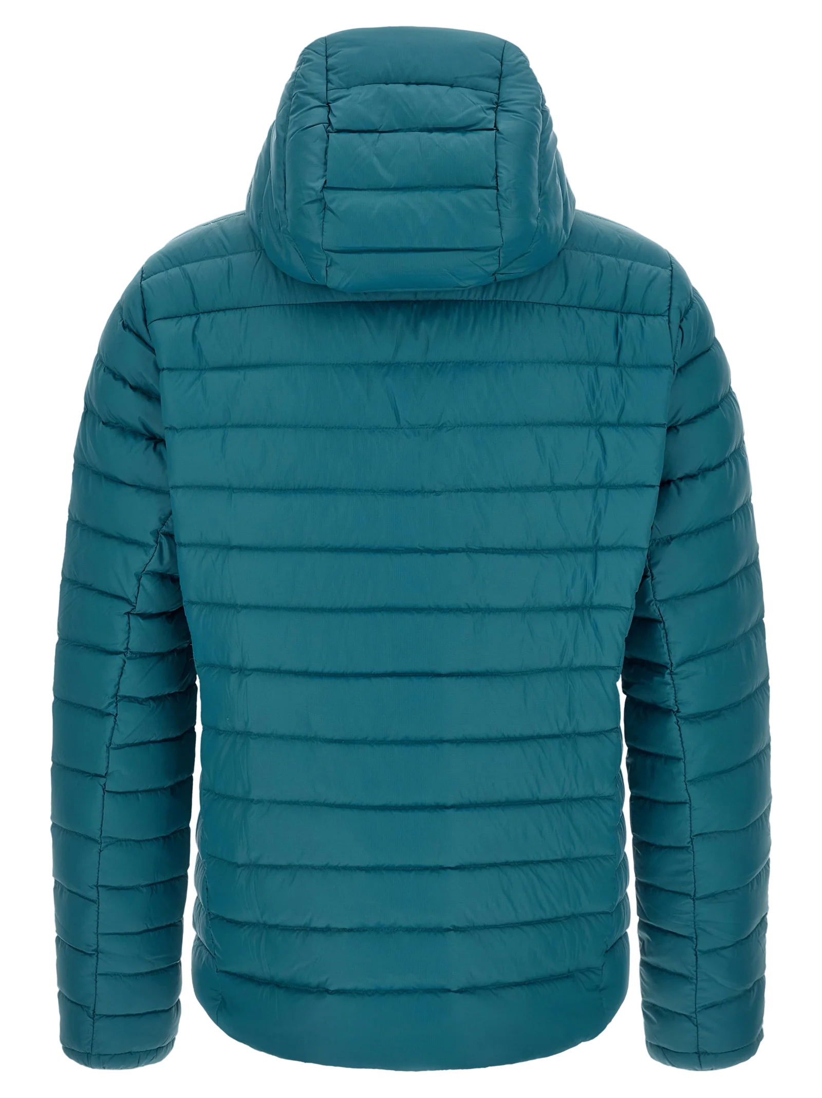 Patagonia Recycled Nylon Hooded Down Jacket — Blue, view 2