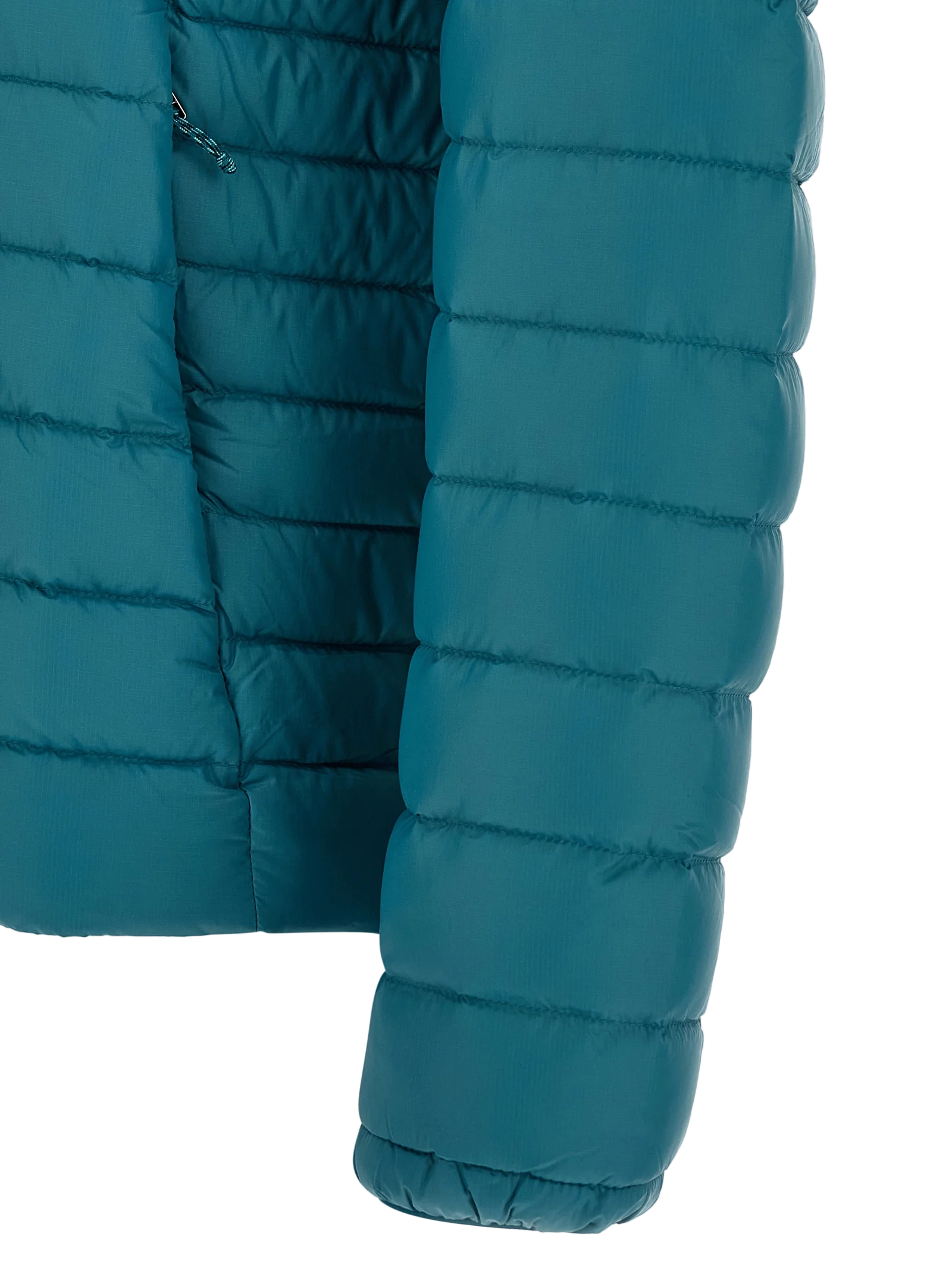Patagonia Recycled Nylon Hooded Down Jacket — Blue, view 4