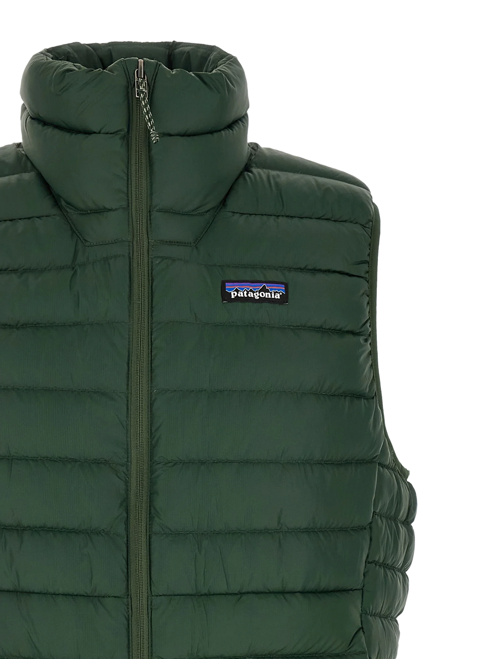 Patagonia Recycled Nylon 800 Fill Down Vest — Green, view 3