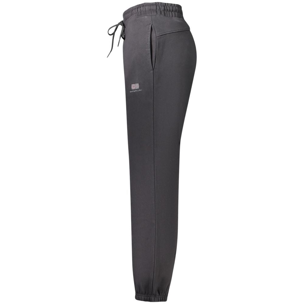 Napapijri Fleece Cotton Joggers — Black, view 3