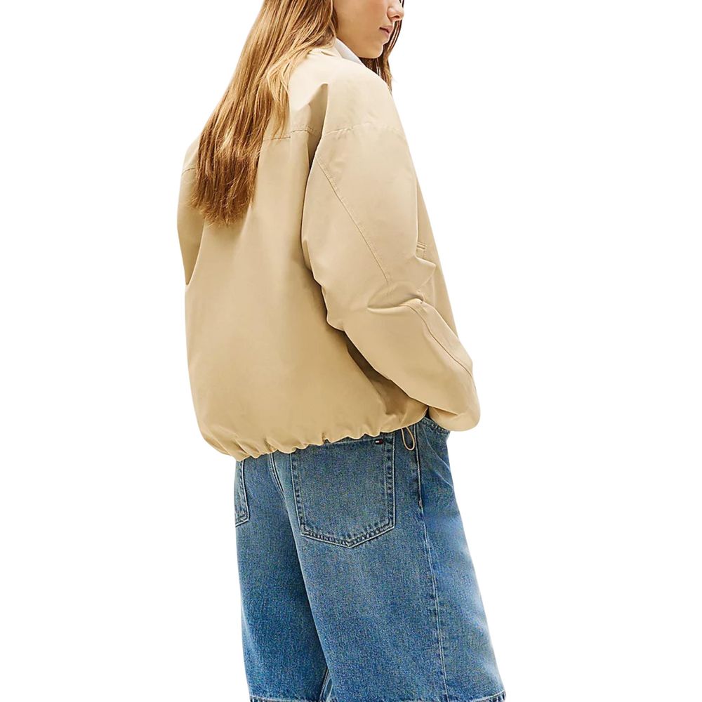 Tommy Hilfiger Cotton-Nylon Bomber Jacket — Beige, view 2