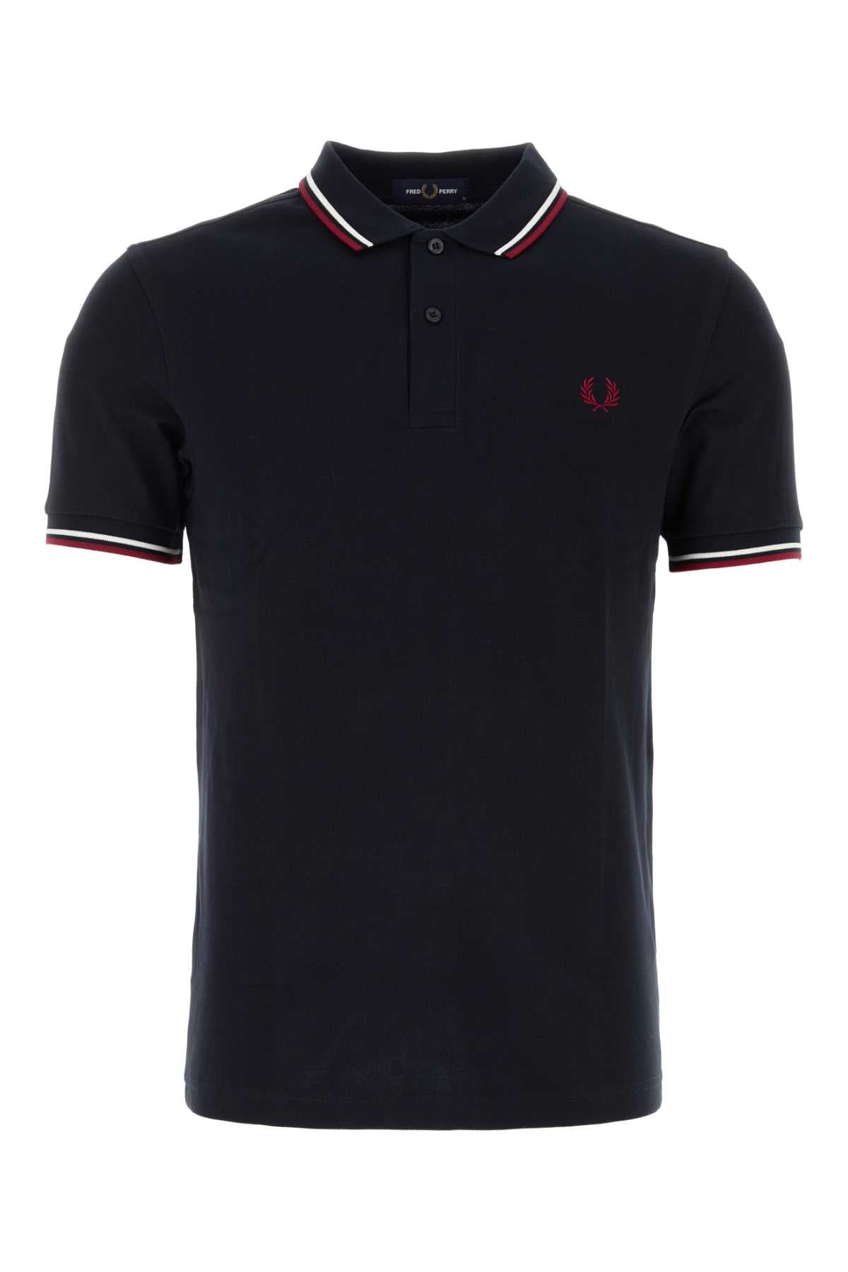 Fred Perry Twin Polo Shirt — Navy by Fred Perry