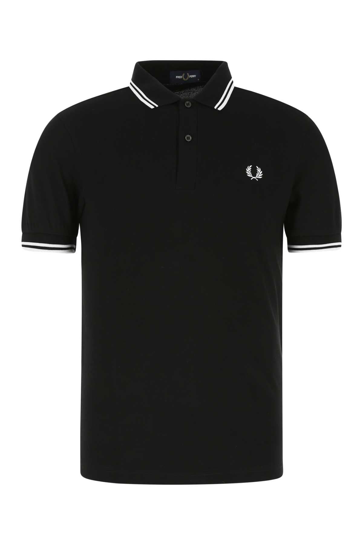 Fred Perry Twin Polo Shirt — Black by Fred Perry