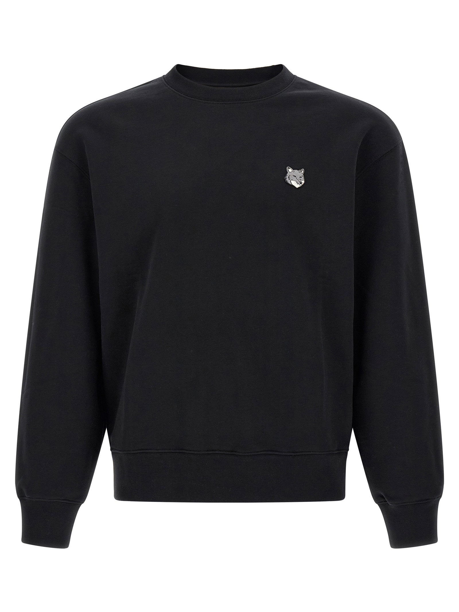 Maison Kitsuné Fox Head Sweatshirt — Black - L by Maison Kitsune