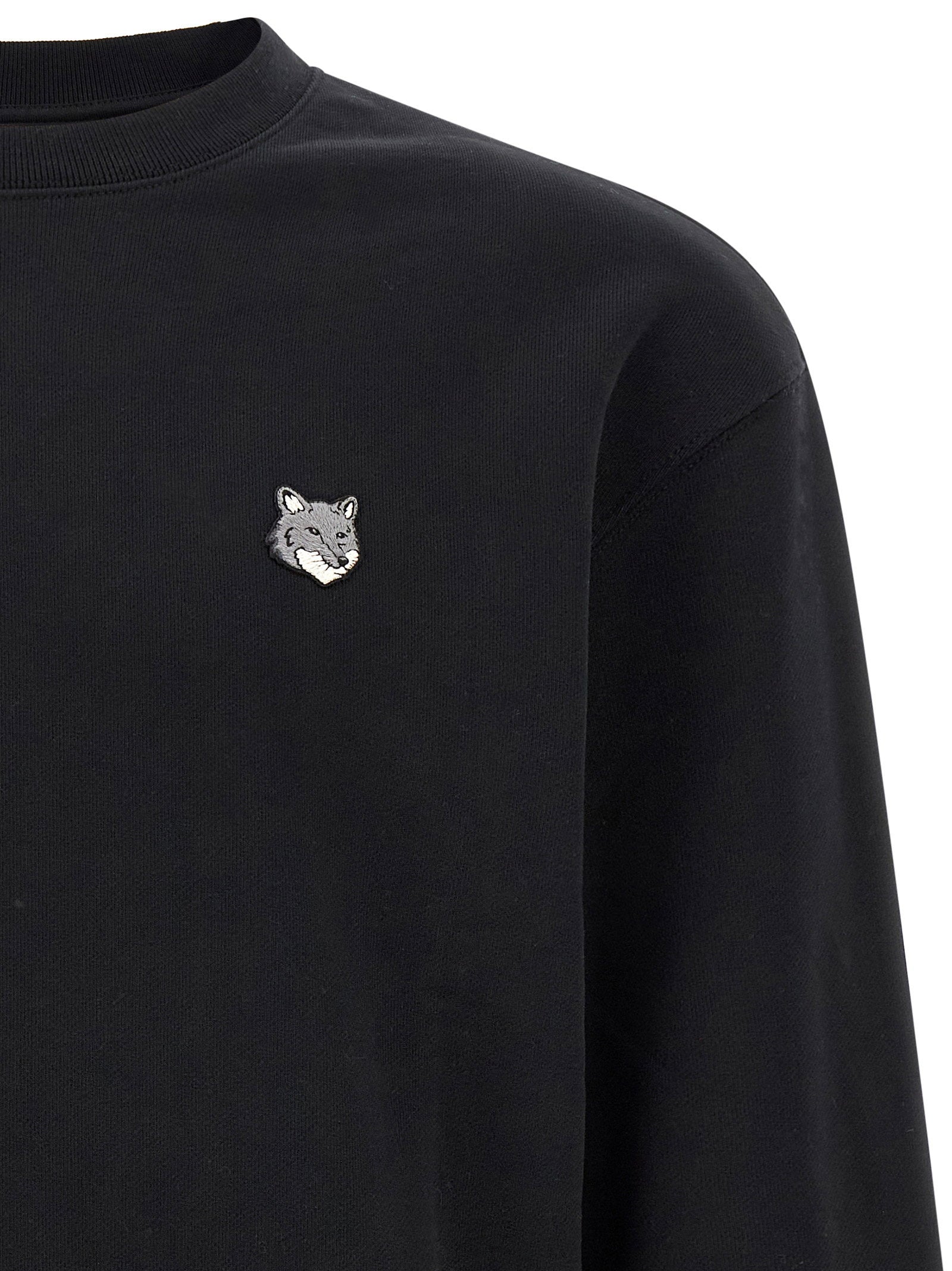 Maison Kitsuné Fox Head Sweatshirt — Black - L, view 3