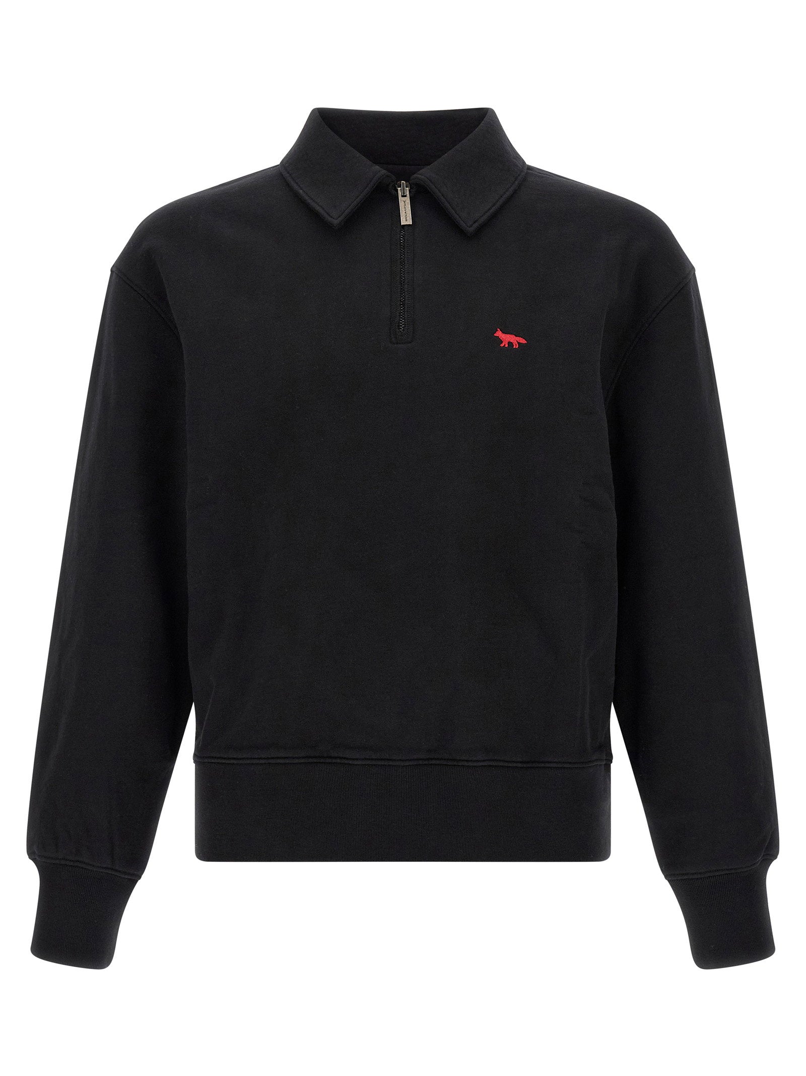 Maison Kitsuné Profile Fox Sweatshirt — Black - L by Maison Kitsune