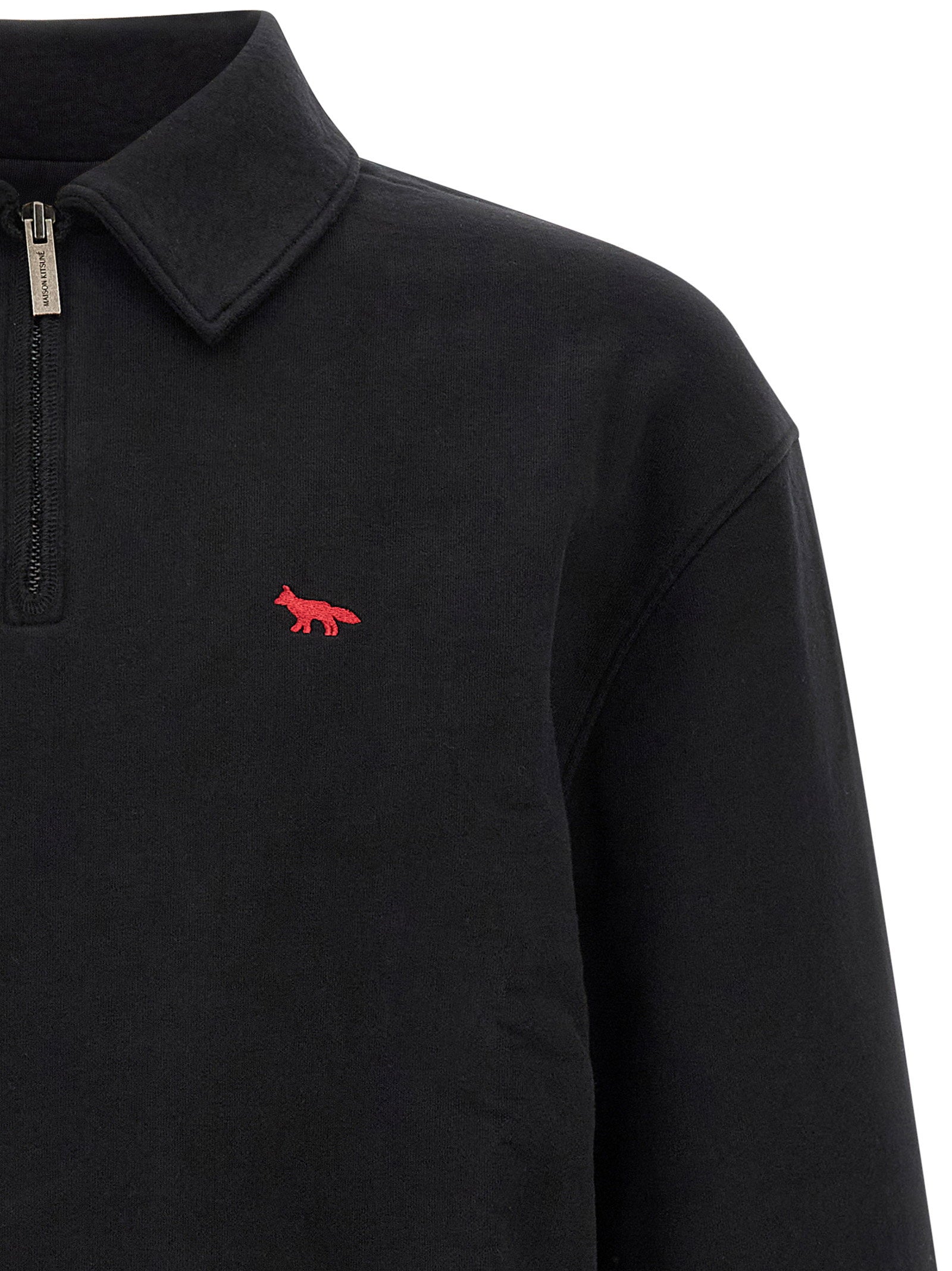 Maison Kitsuné Profile Fox Sweatshirt — Black - L, view 3