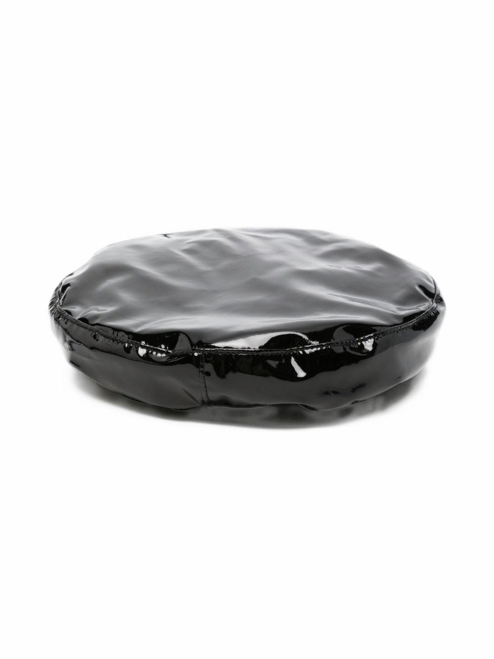 Emporio Armani Glossy Finish Beanie — Black, view 2
