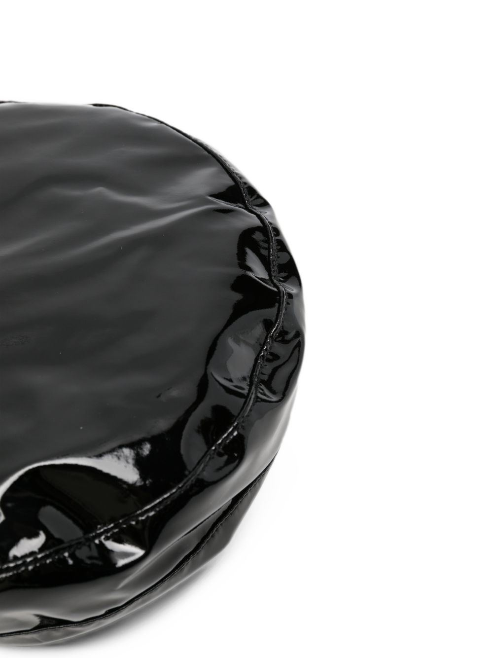 Emporio Armani Glossy Finish Beanie — Black, view 3