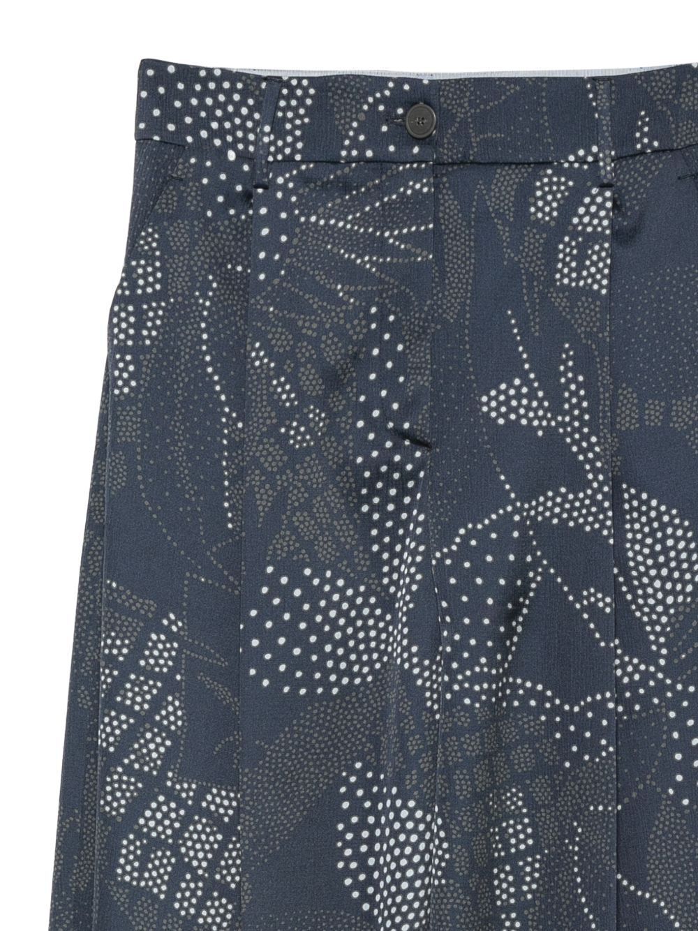 Emporio Armani Abstract Print Trousers — Navy, view 2