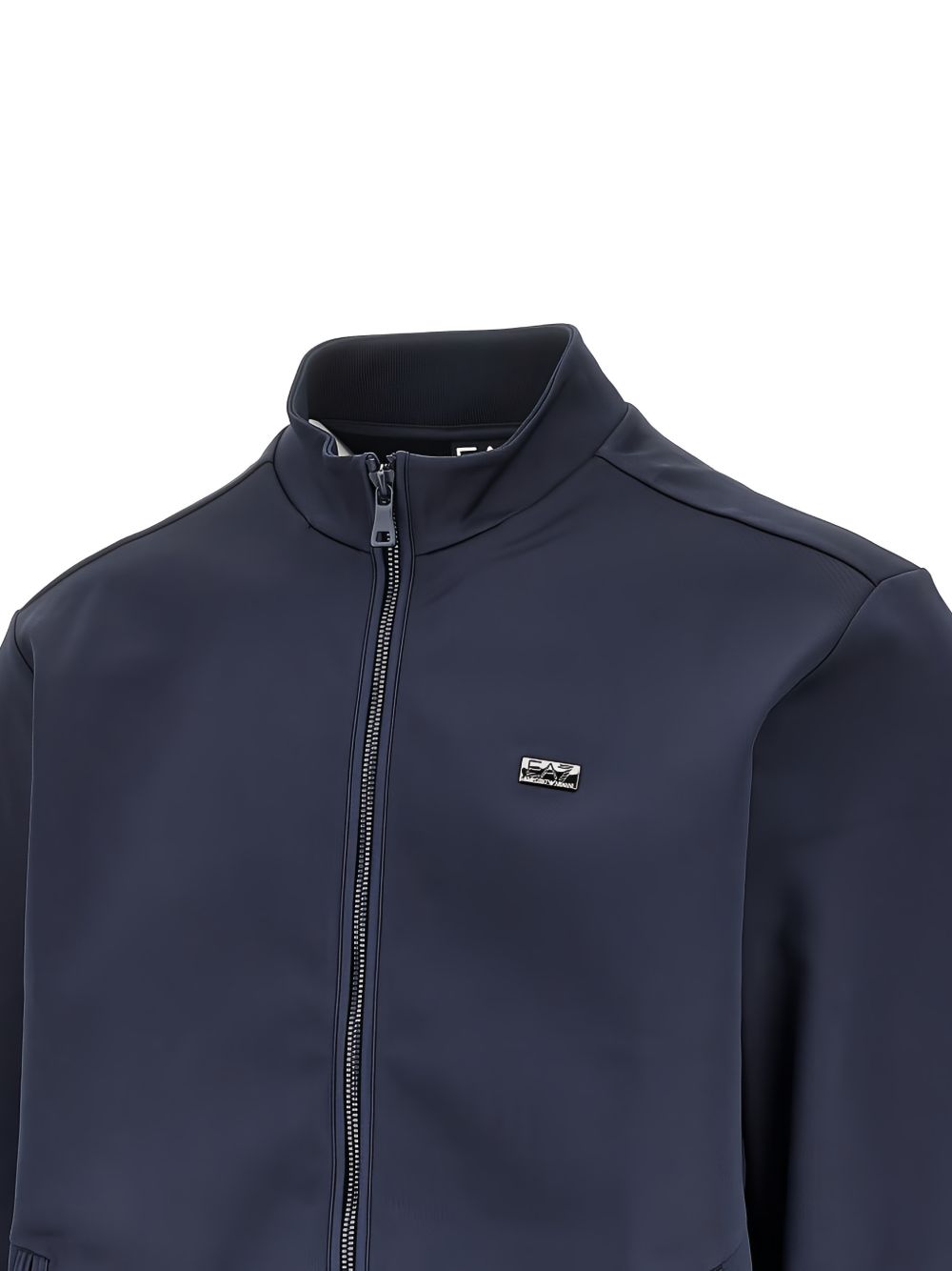 EA7 Logo-Plaque Track Sweatshirt — Navy, view 2