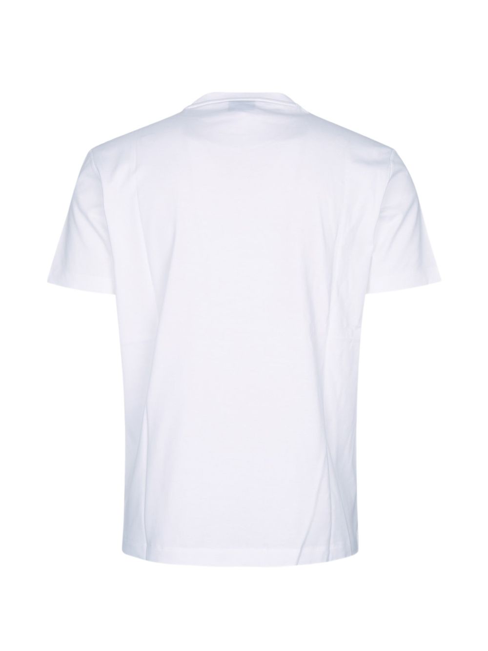 EA7 Logo-Print Cotton T-Shirt — White, view 2
