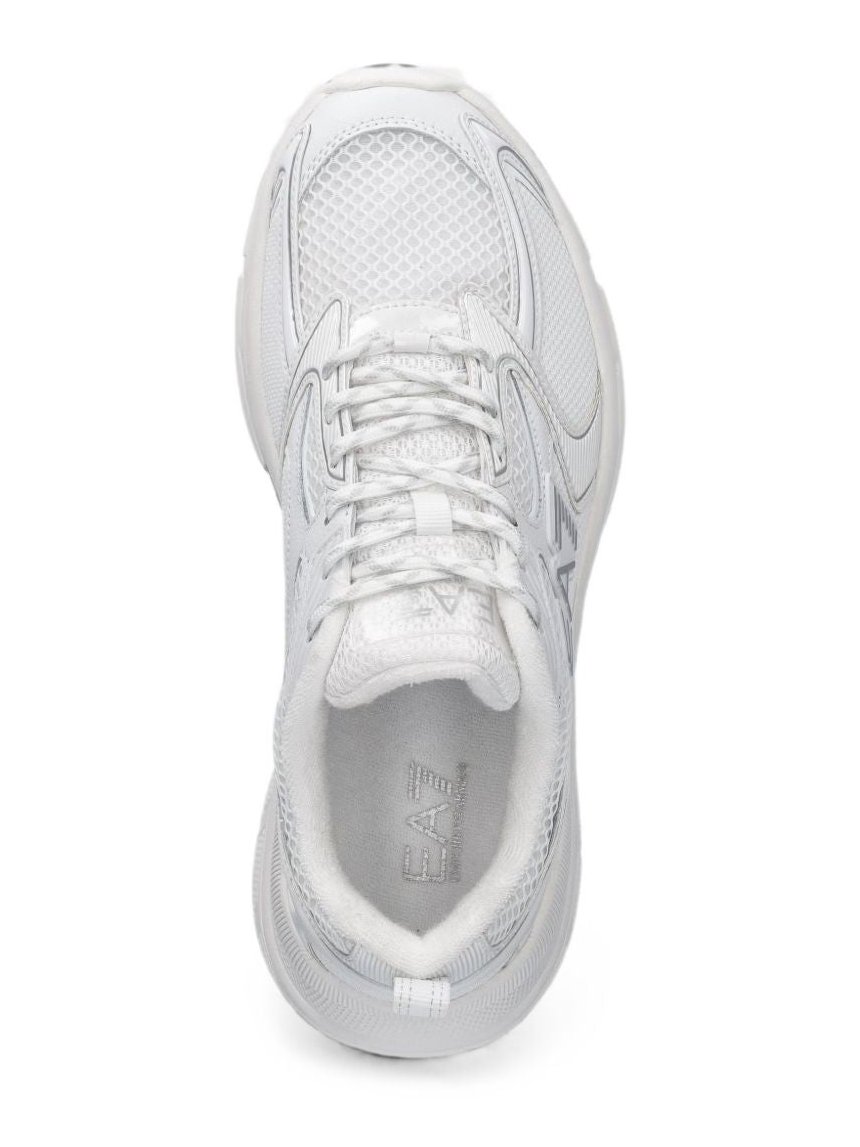 EA7 Logo Sneaker — White, view 3