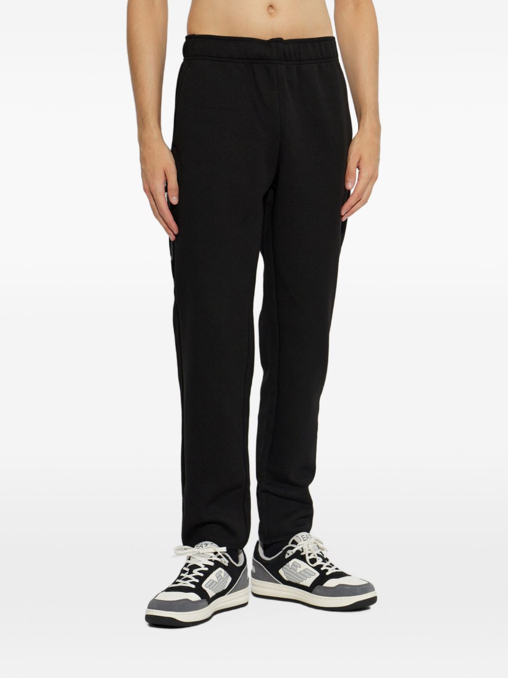 EA7 Logo-Print Joggers — Black, view 3