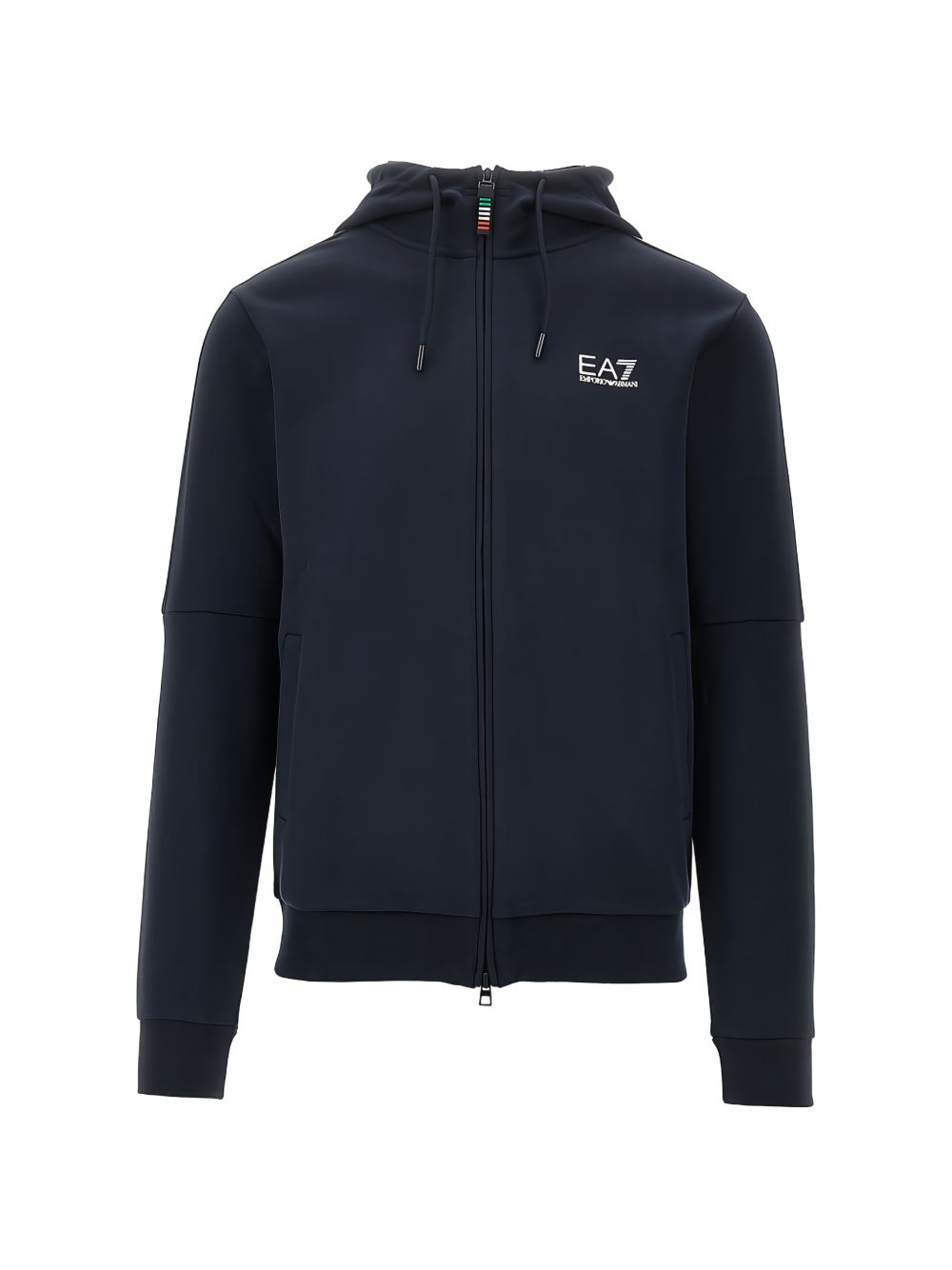 EA7 Logo-Embroidered Hoodie — Navy by EA7
