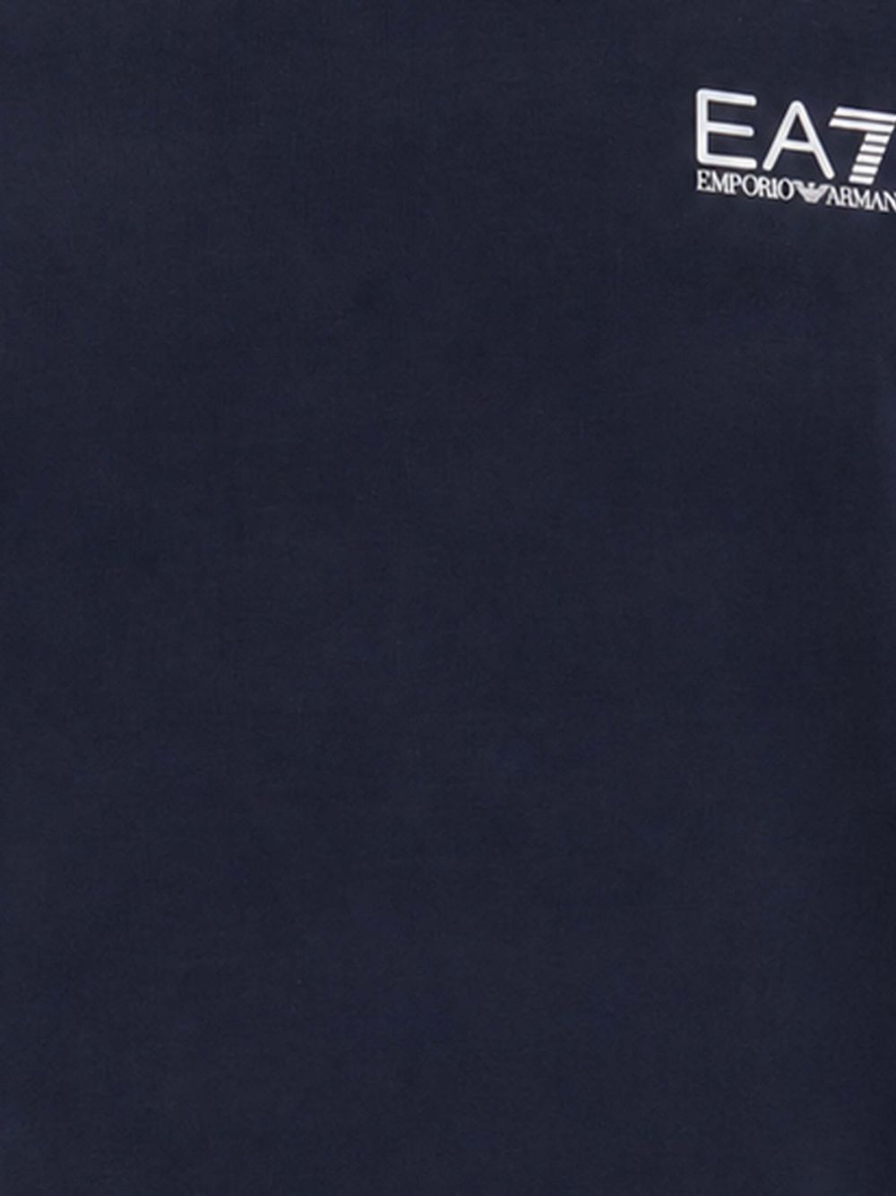 EA7 Logo Cotton T-Shirt — Navy, view 2