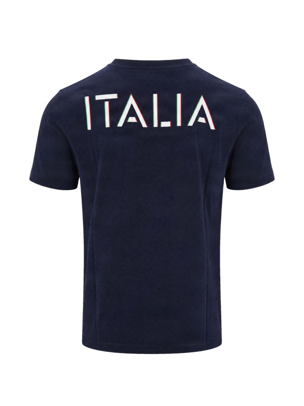 EA7 Logo Cotton T-Shirt — Navy, view 3