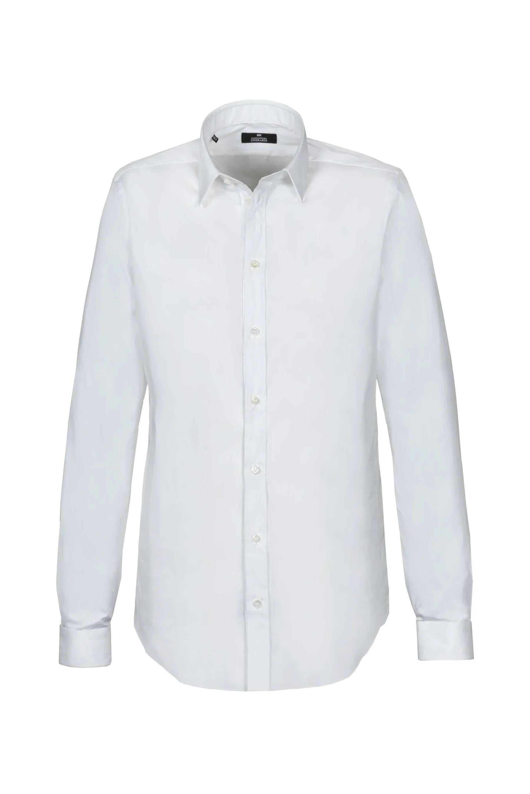 Alessandro Gherardi Italian Collar Shirt — White by Alessandro Gherardi