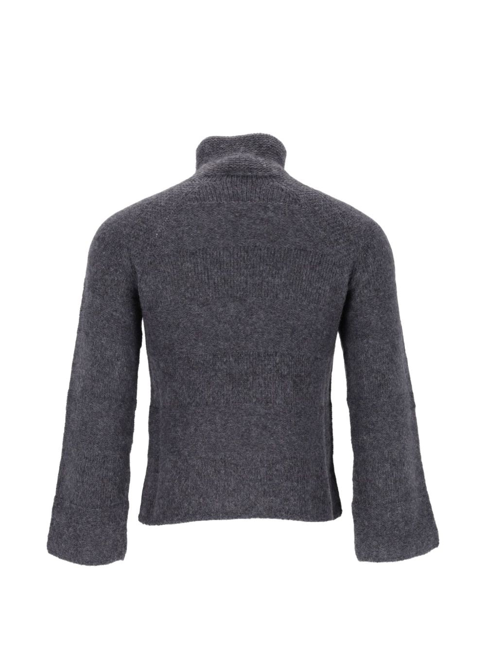 Emporio Armani Wool Blend Roll Neck Sweater — Grey, view 3