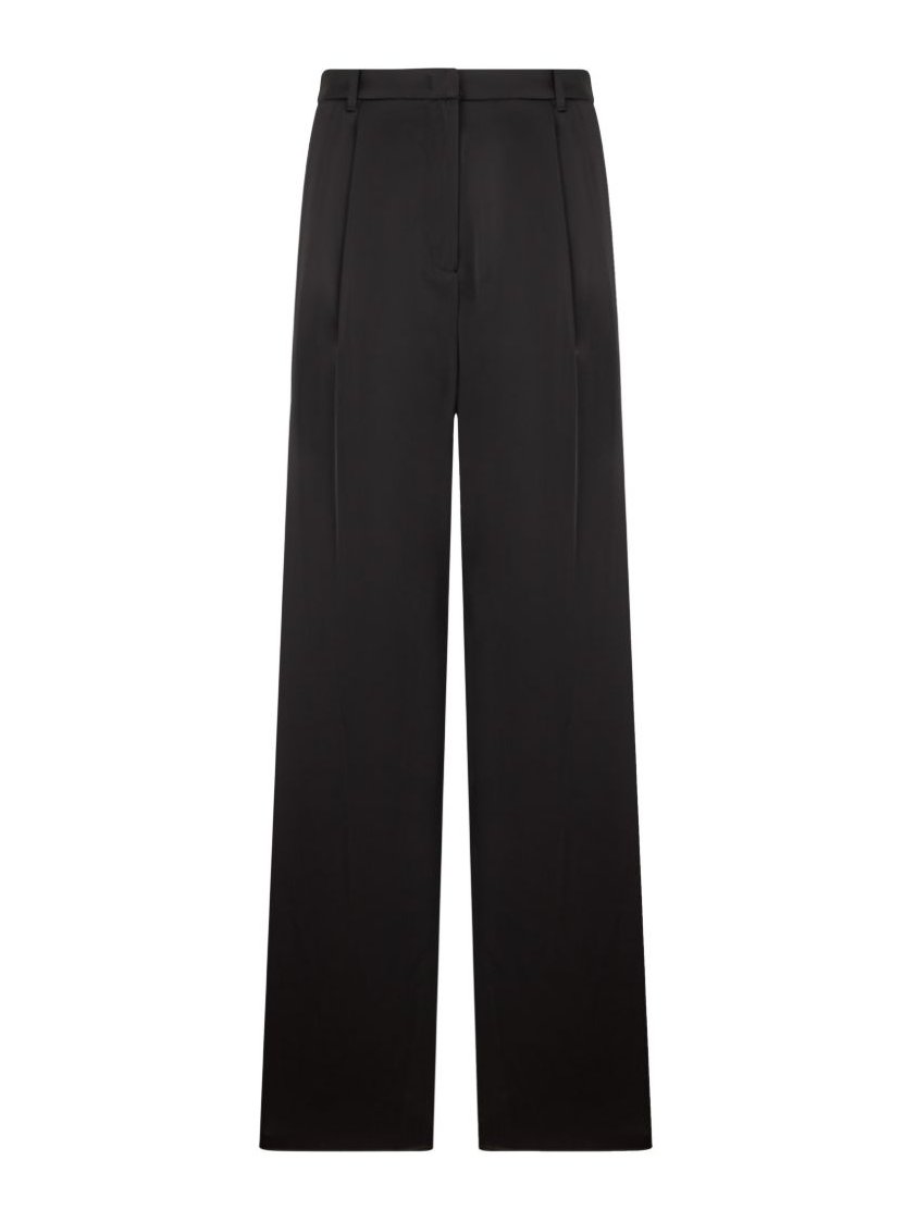 Emporio Armani Twill Trousers — Black by Emporio Armani