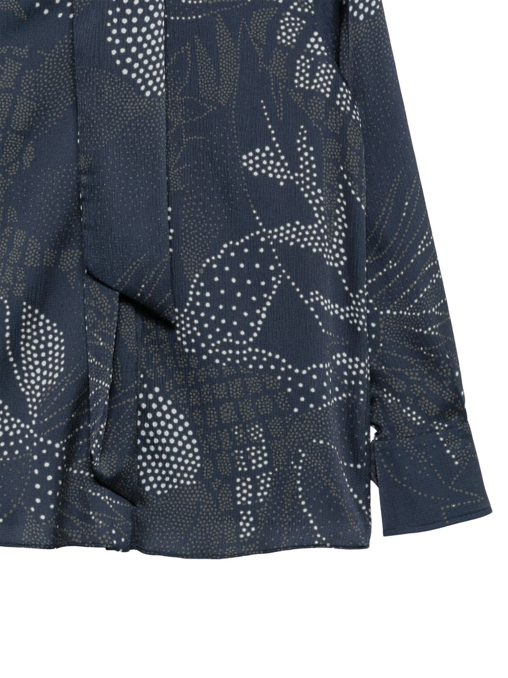 Emporio Armani Polka-Dot Printed Shirt — Navy, view 2