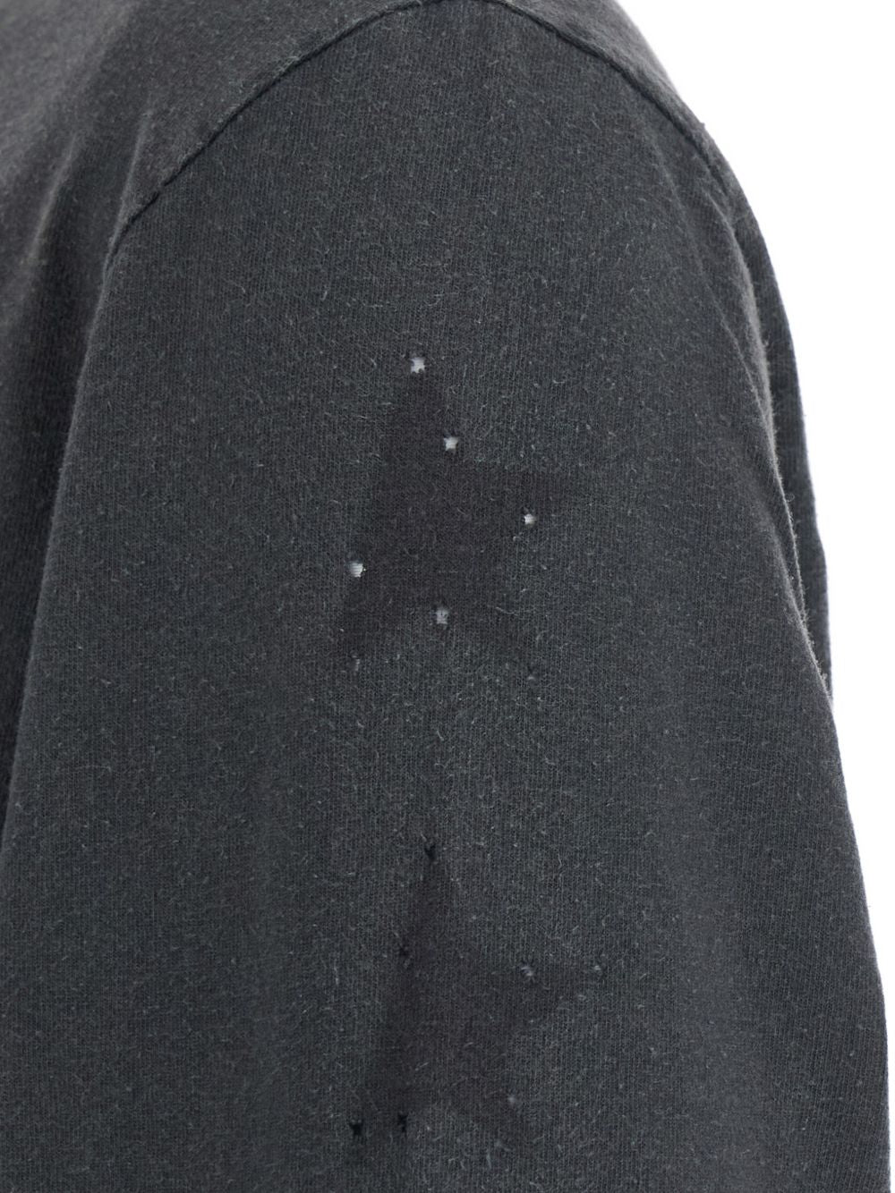 Golden Goose Vintage-Effect Logo T-Shirt — Anthracite, view 3