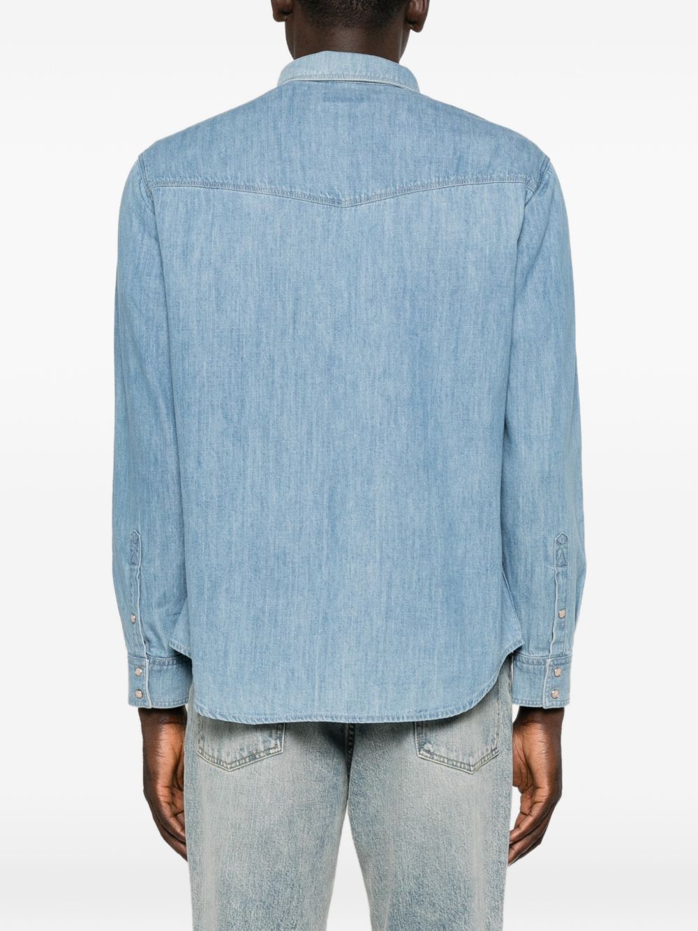 Emporio Armani Denim Shirt — Blue, view 4