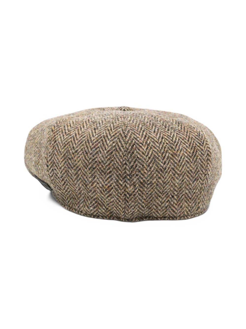 Emporio Armani Herringbone Flat Cap — Grey, view 2