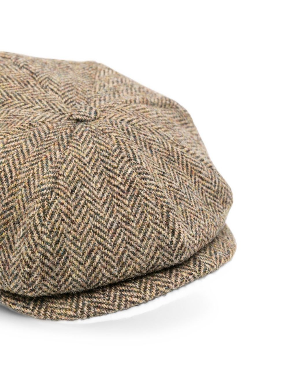 Emporio Armani Herringbone Flat Cap — Grey, view 3