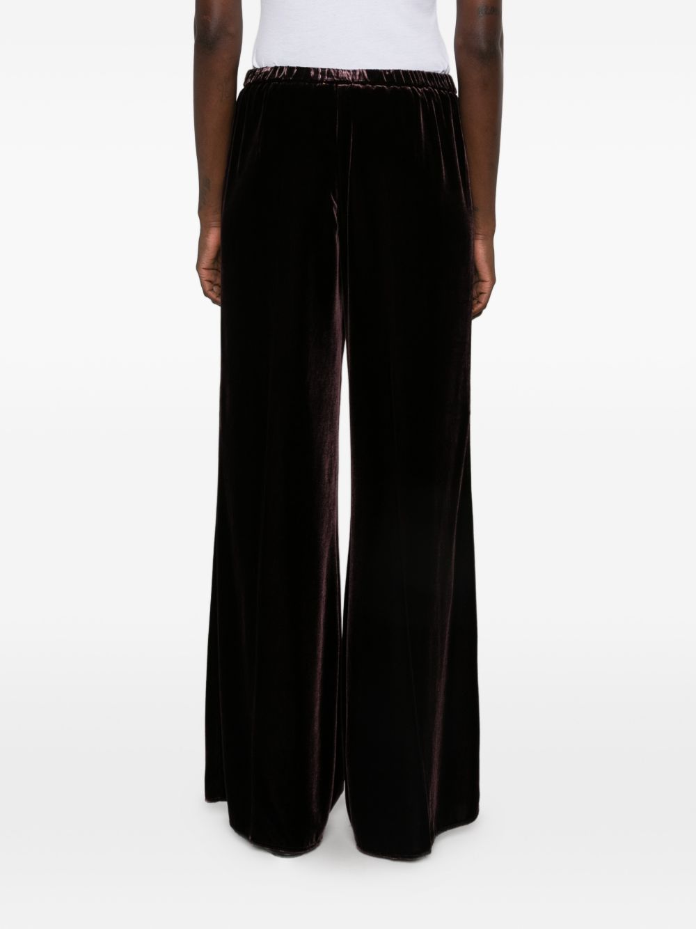 Forte Forte Velvet Trousers — Burgundy, view 2