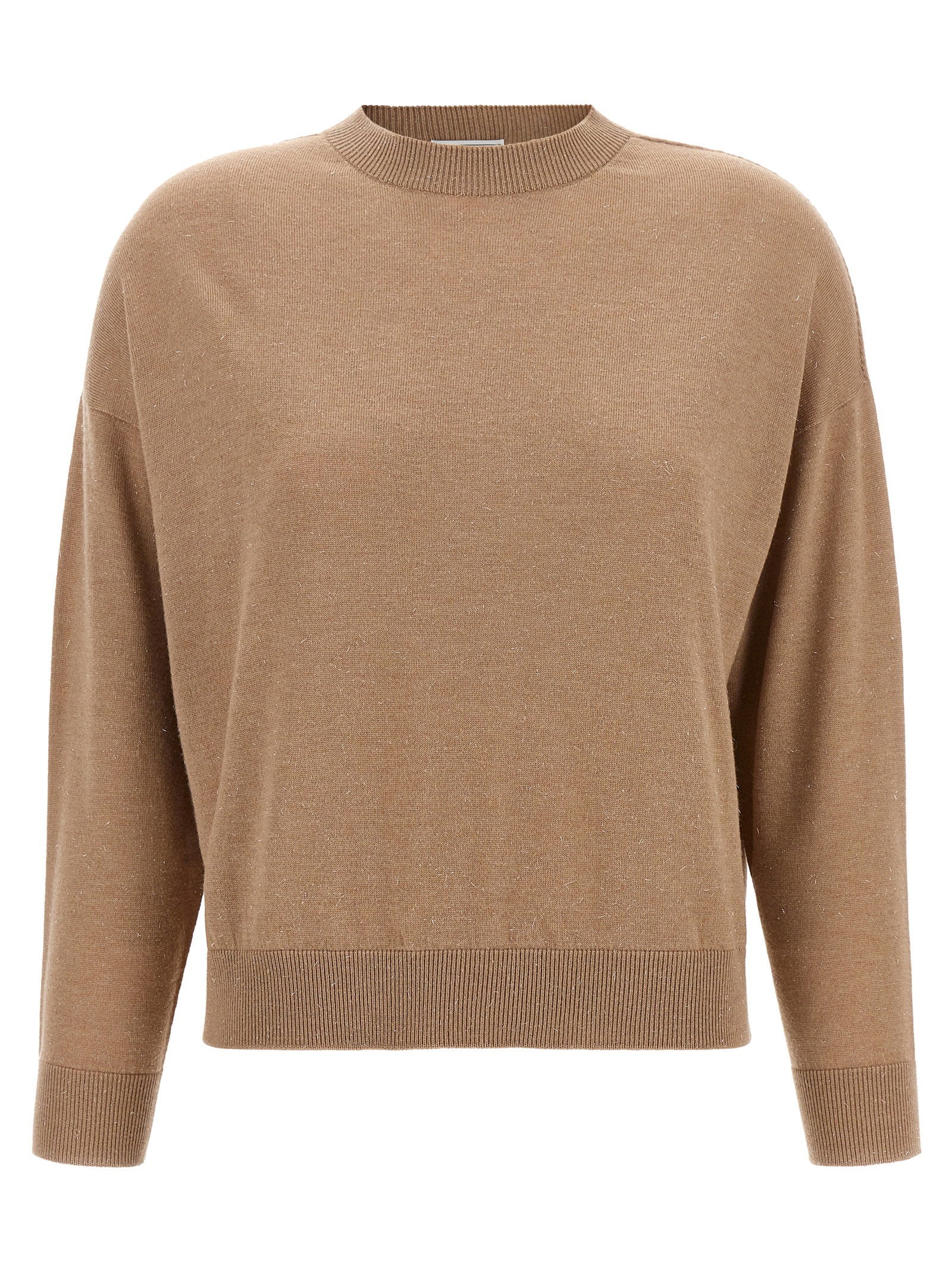 Peserico Lurex Virgin Wool Sweater — Camel by Peserico