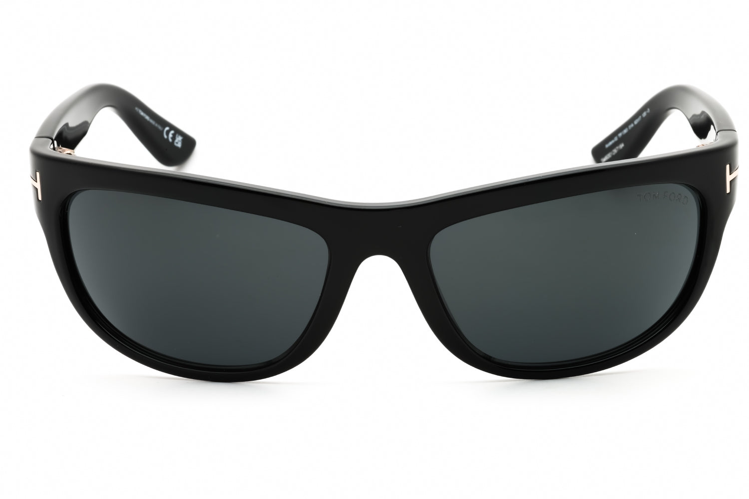 Tom Ford FT1363 Rectangle Full Rim Sunglasses — Black, view 2