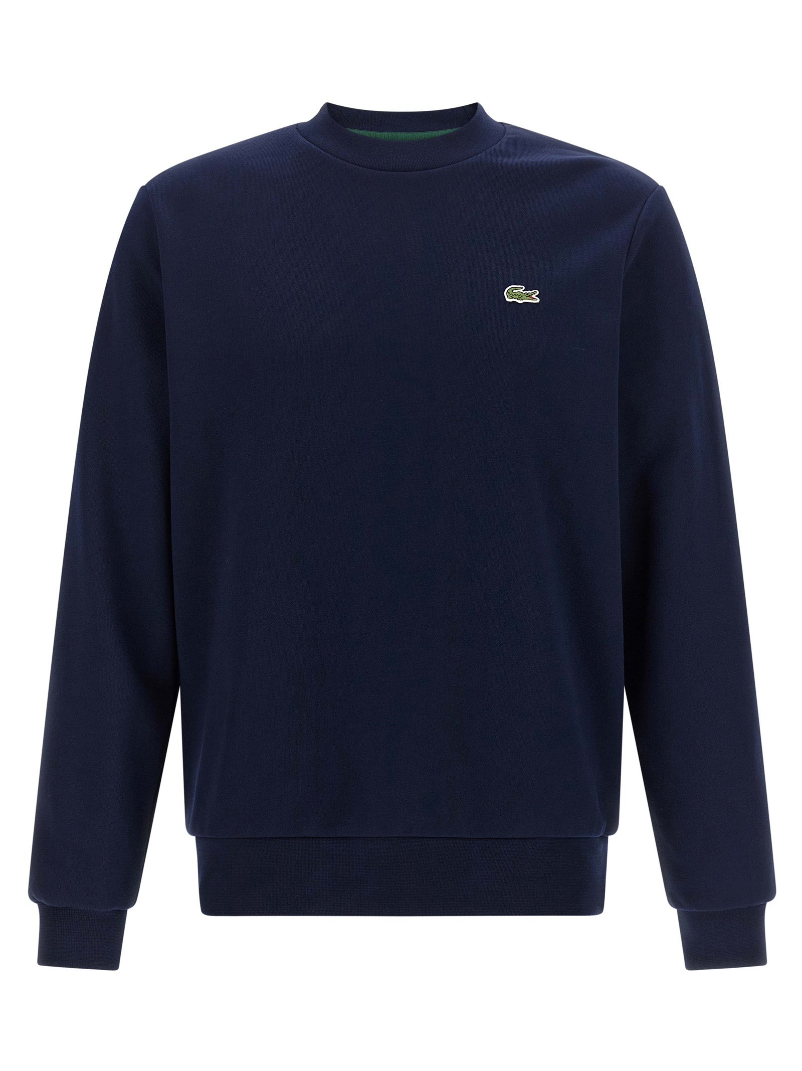 Lacoste Cotton Fleece Sweatshirt — Navy by Lacoste