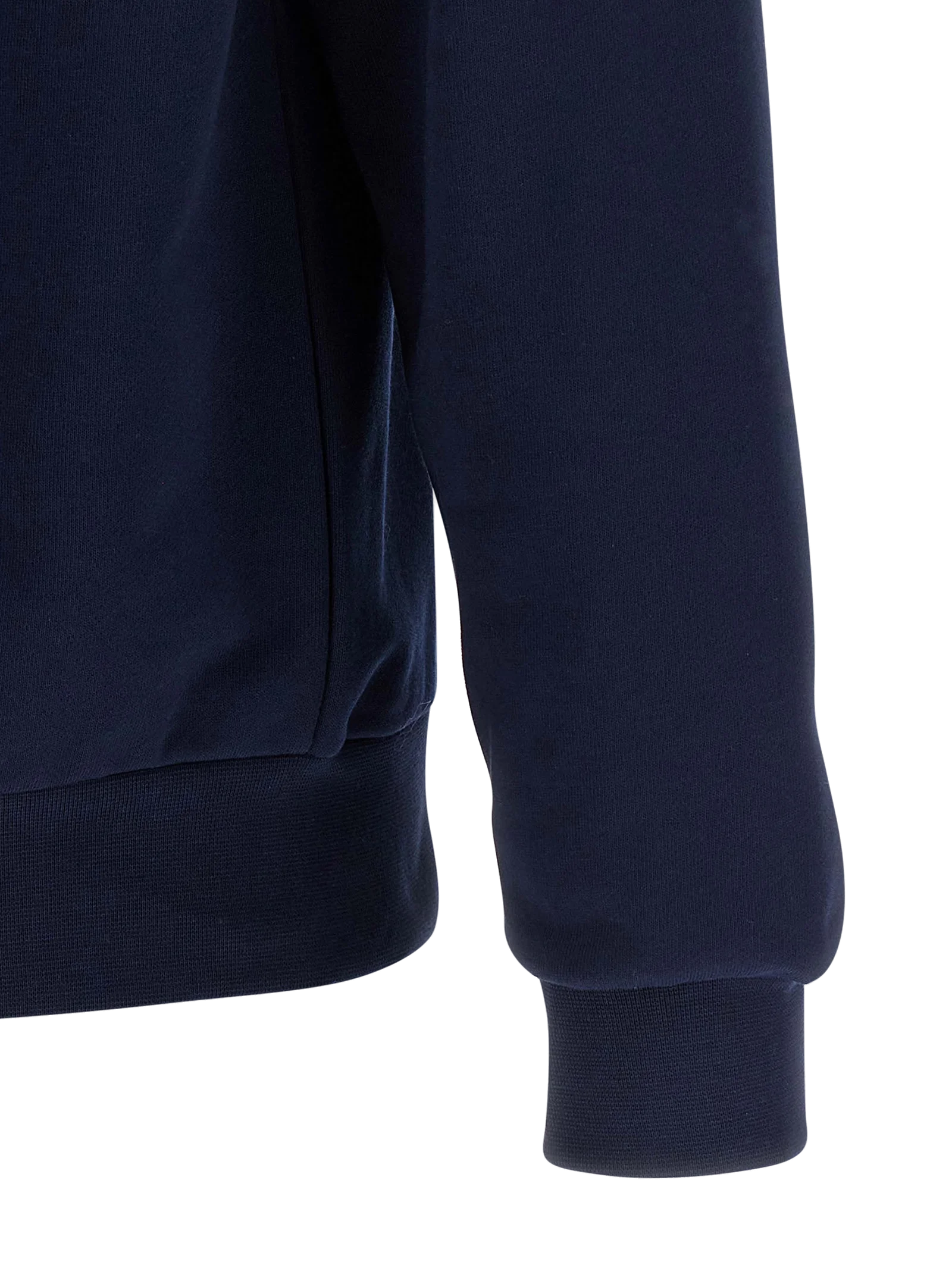 Lacoste Cotton Fleece Sweatshirt — Navy, view 4