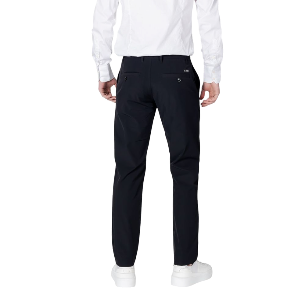Armani Exchange Cotton Regular Fit Trousers — Black, view 4