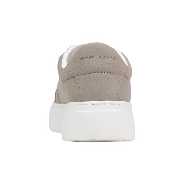 Armani Exchange Logo-Embroidered Polyamide Sneaker — Brown, view 4