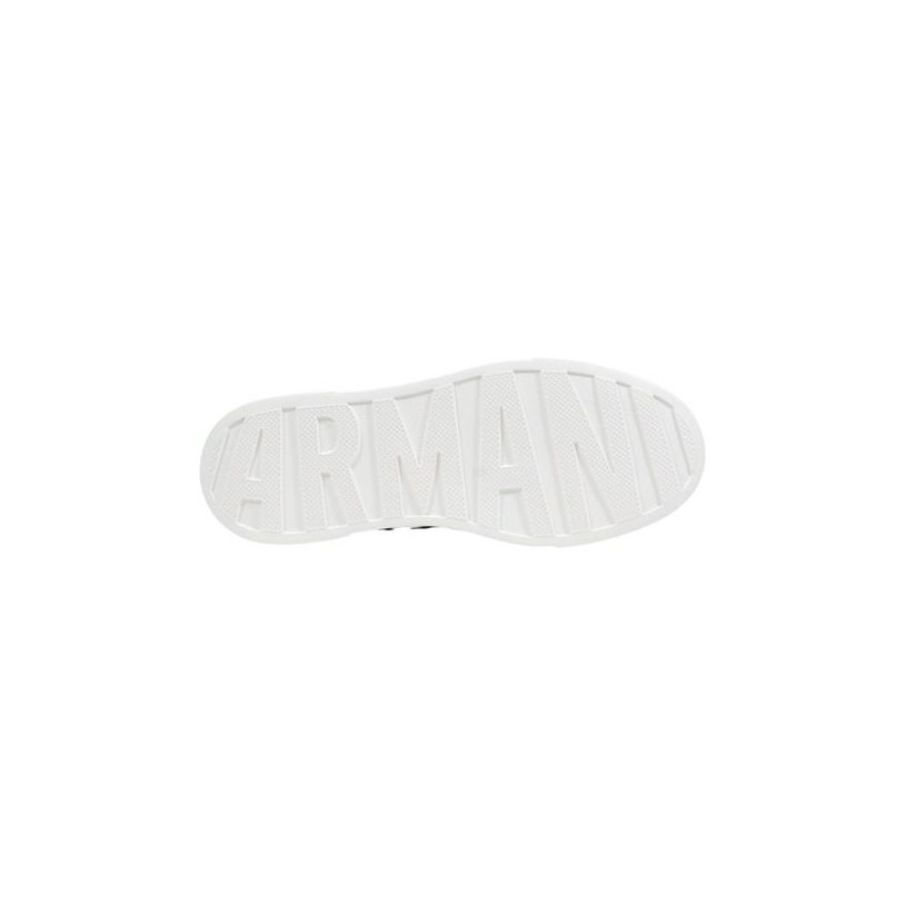 Armani Exchange Logo-Embroidered Polyamide Sneaker — Brown, view 5