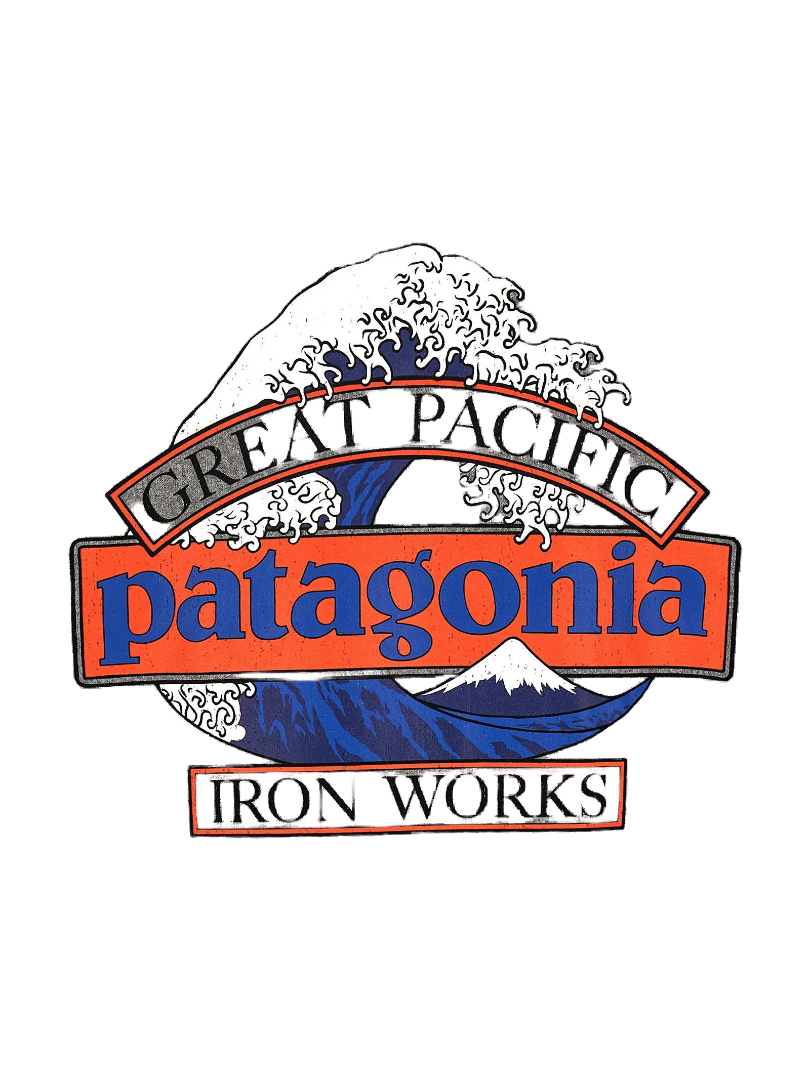 Patagonia Hokusai Graphic Cotton-Blend Hoodie — Gray, view 4