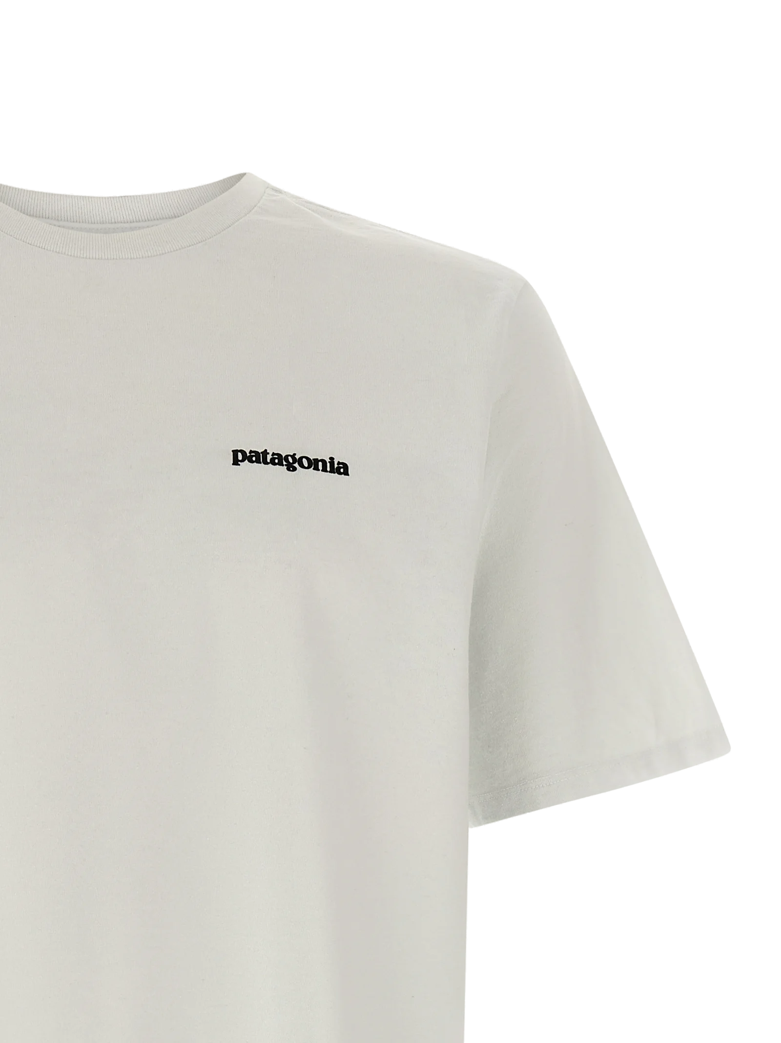 Patagonia Logo-Embroidered Cotton-Blend T-Shirt — White, view 3