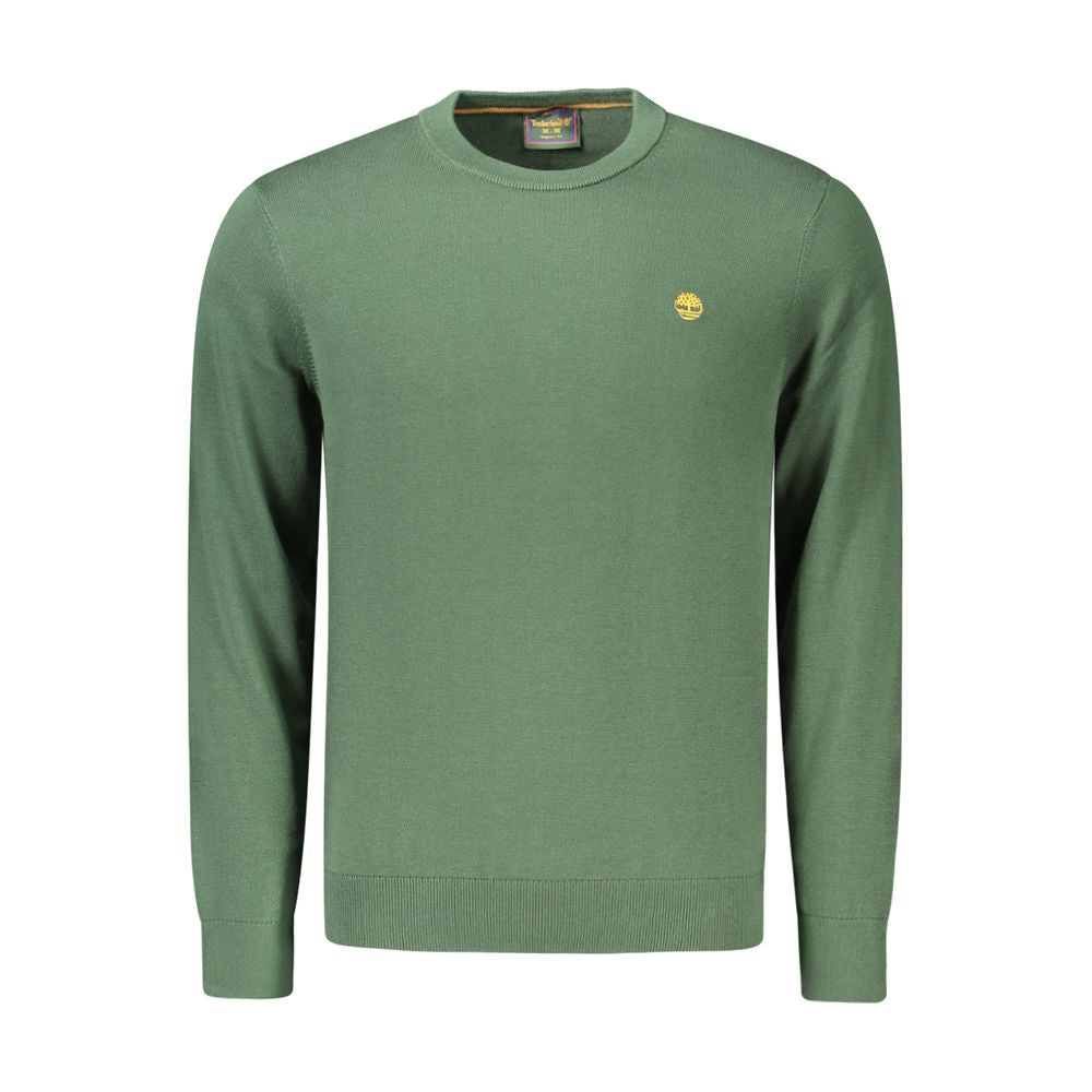 Timberland Cotton Crew Neck Sweater — Green by Timberland