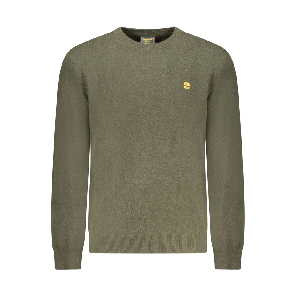 Timberland Crew Neck Wool Sweater — Green by Timberland