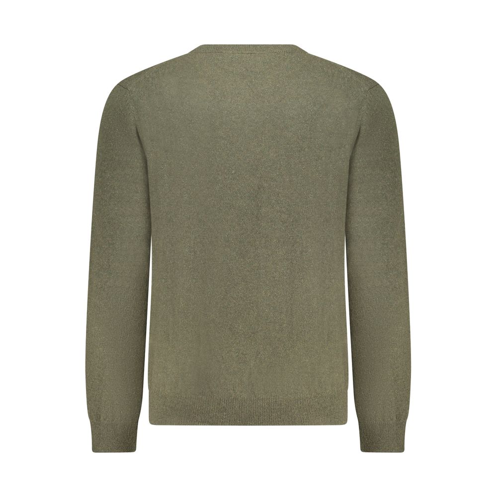 Timberland Crew Neck Wool Sweater — Green, view 2