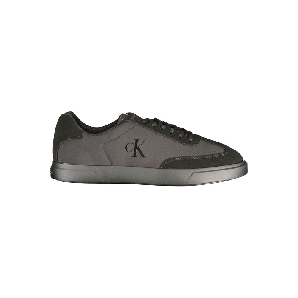 Calvin Klein Logo Lace-Up Sneaker — Black by Calvin Klein