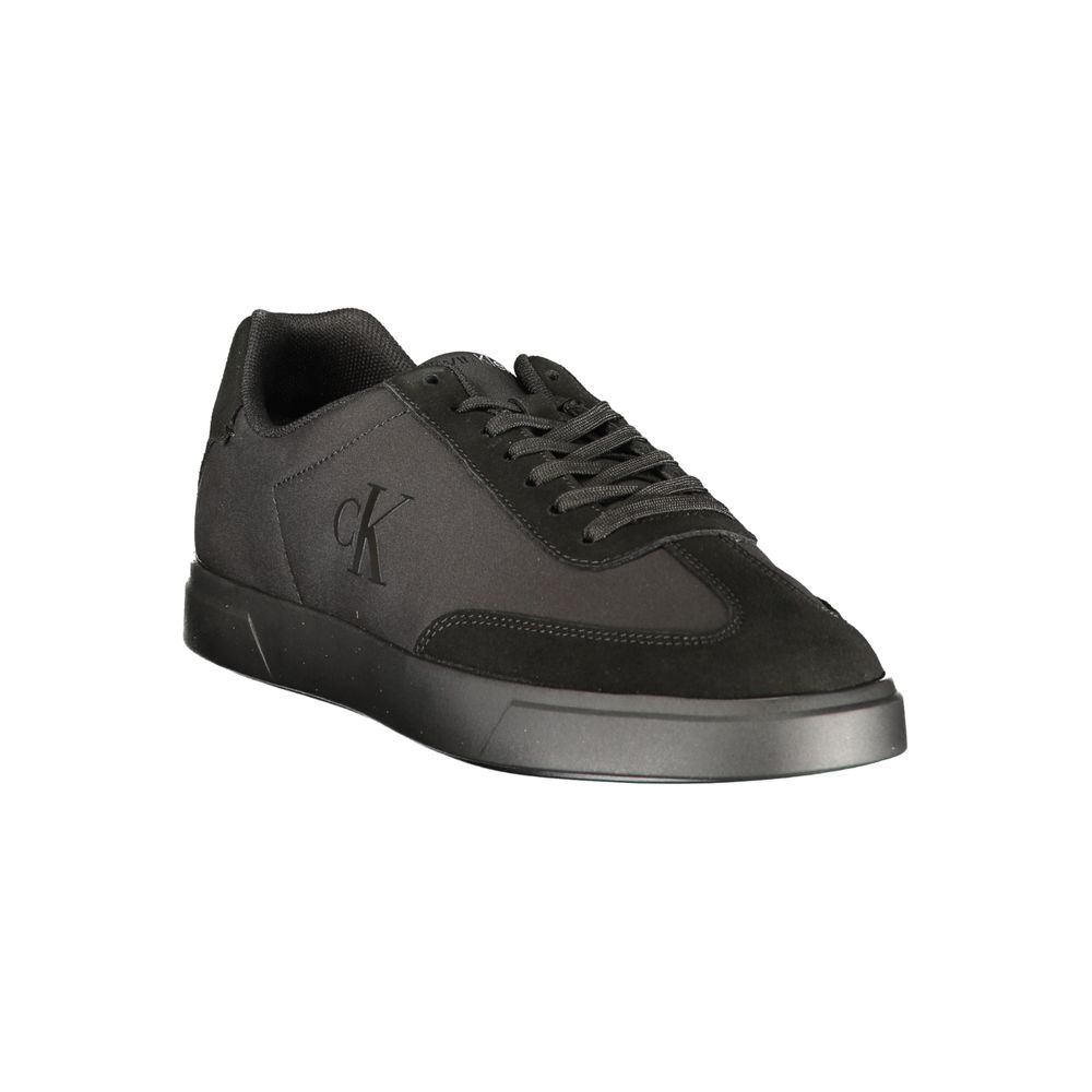 Calvin Klein Logo Lace-Up Sneaker — Black, view 2
