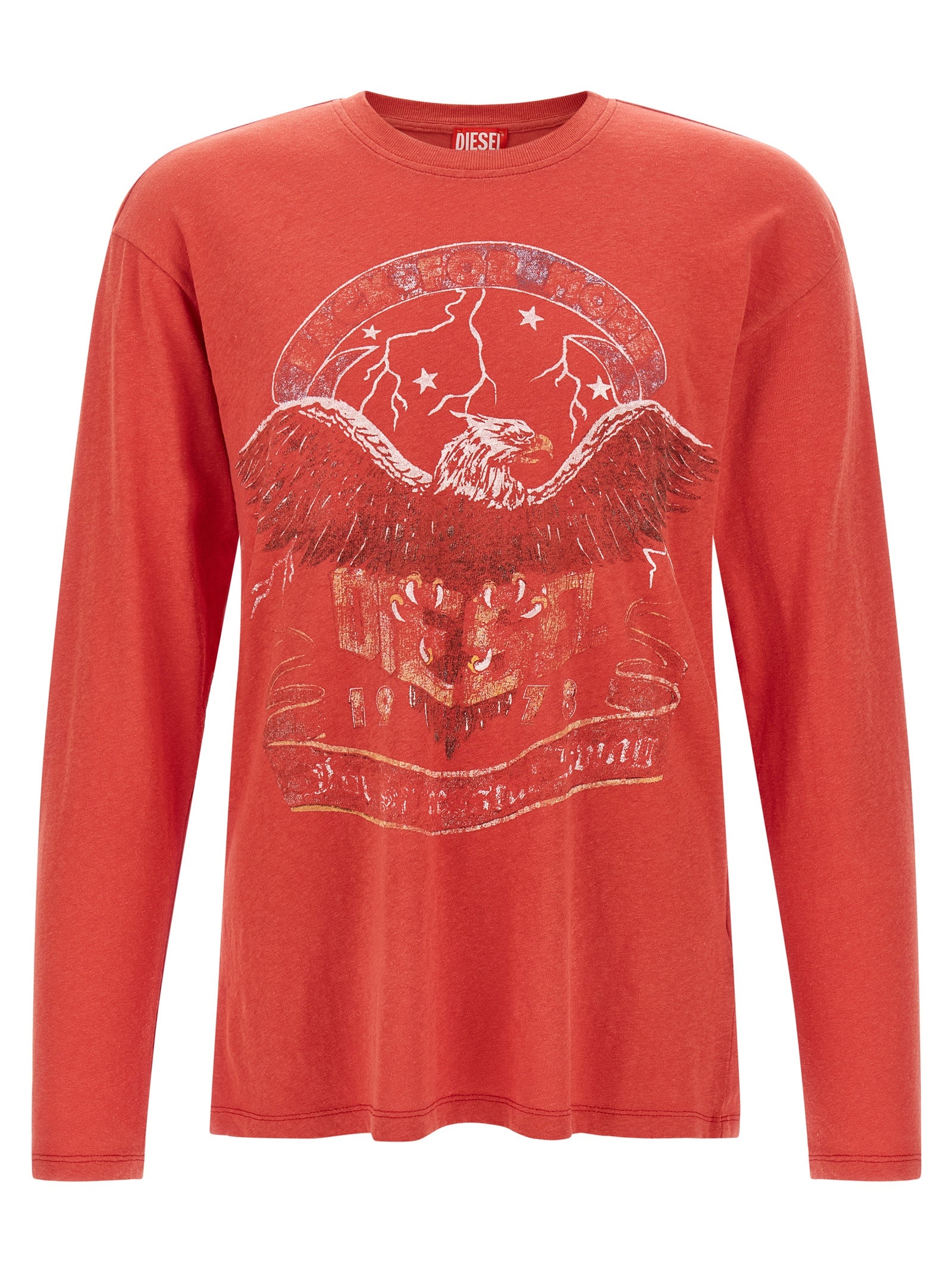 Diesel T-Geri-Ls T-Shirt — Red by Diesel