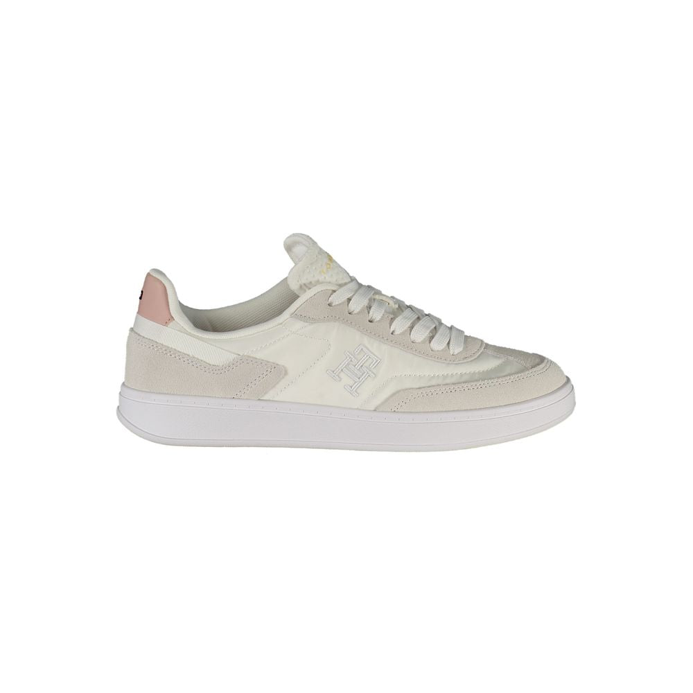 Tommy Hilfiger Logo-Embroidered Sneaker — White by Tommy Hilfiger