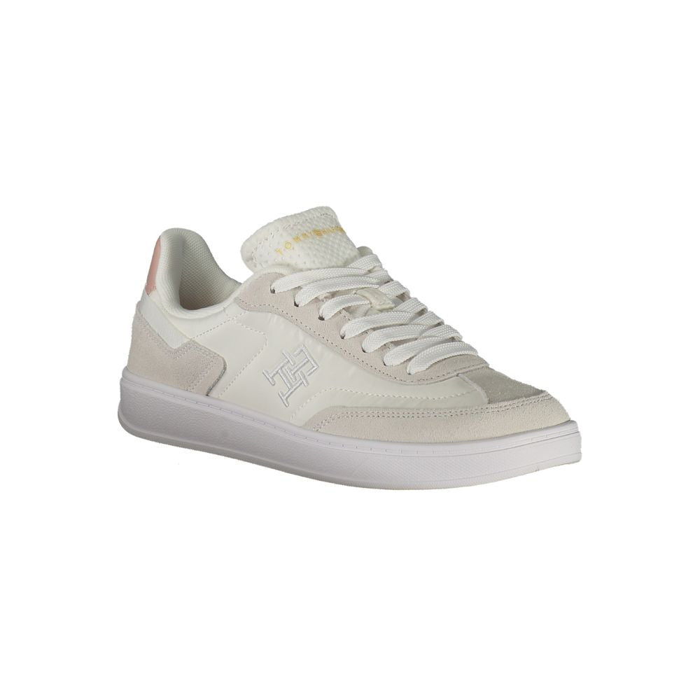 Tommy Hilfiger Logo-Embroidered Sneaker — White, view 2